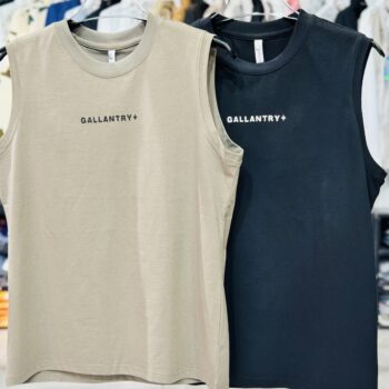 Sleeveless Sports T-shirt E70035 Olive