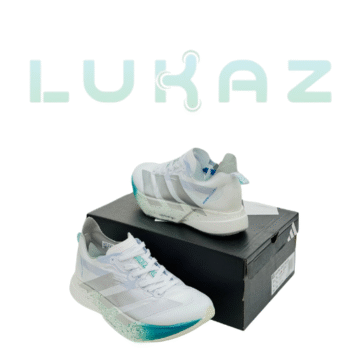 Adizero Adios White Silver Sign